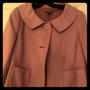 Lavender cropped pea-style jacket